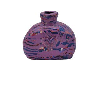 OOAK Painted Glass Bottle Opportunity Village Disabled Artist